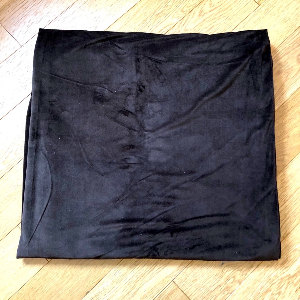 Brown velvet curtains